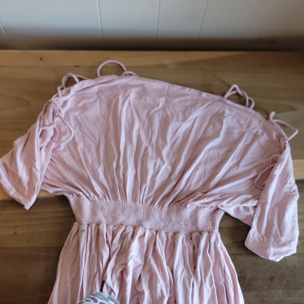 Ingrid & Isabel Maternity Blush Pink Maxi Dress Size XL